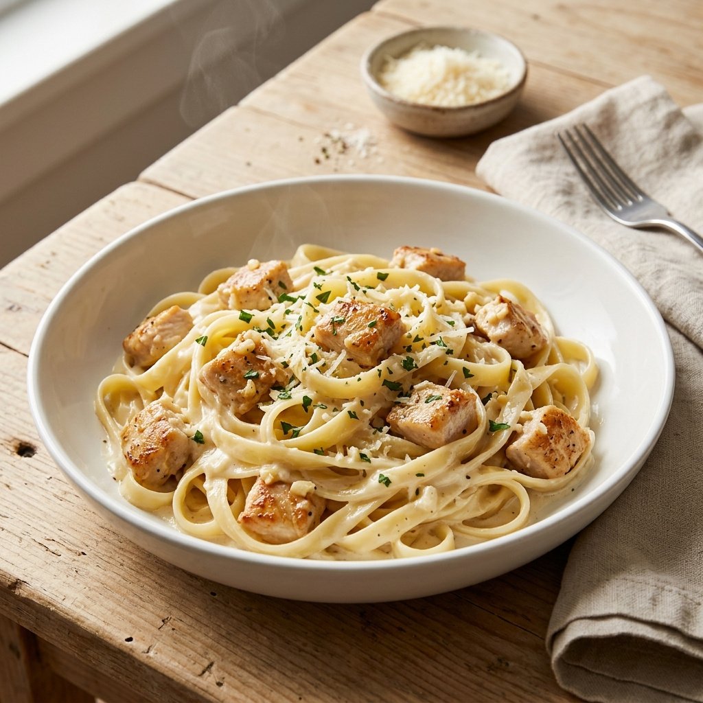 Creamy Garlic Chicken Pasta in 30 Minutes